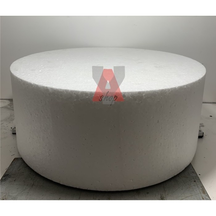 Gabus Styrofoam Dummy Cake Kue Bulat Tinggi 12 cm Diameter 50 cm