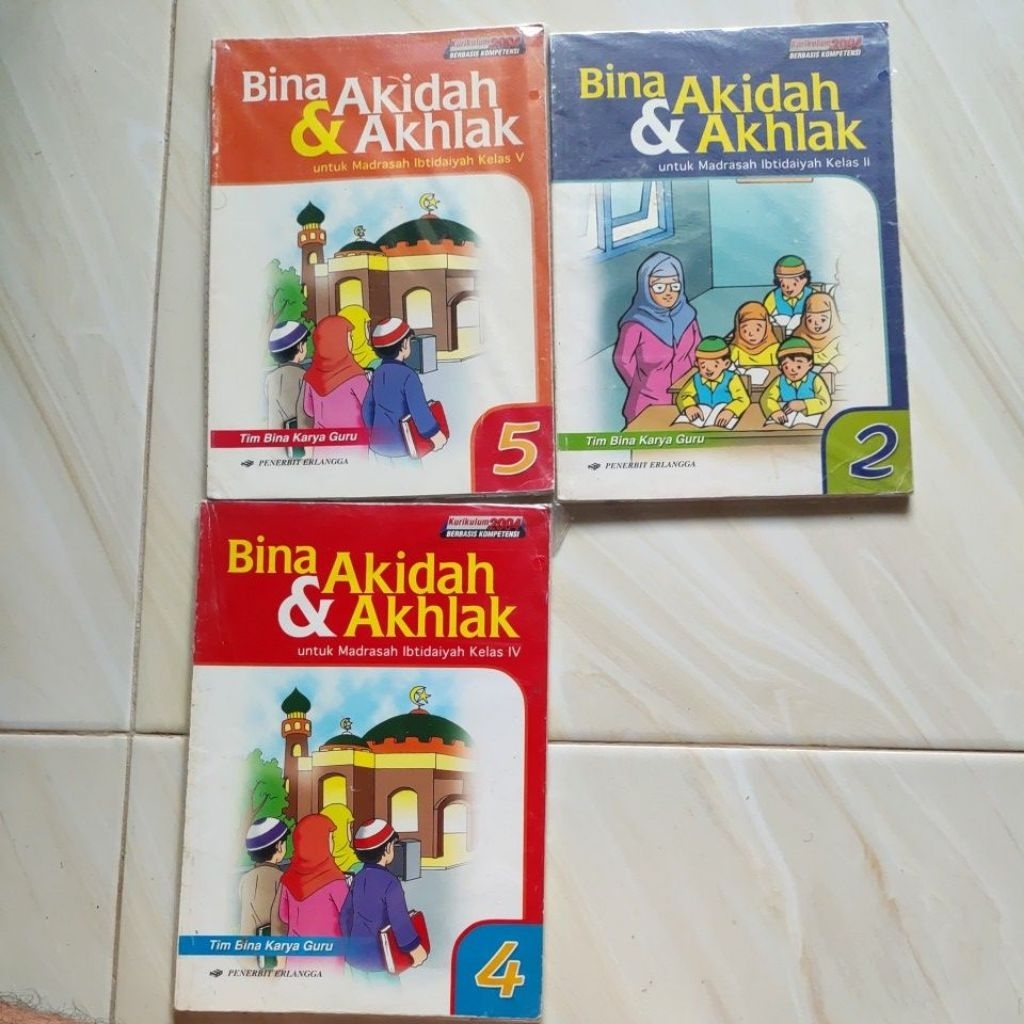 Buku Bina Akidah & Akhlak MI Kurikulum 2004 Erlangga Original | Preloved