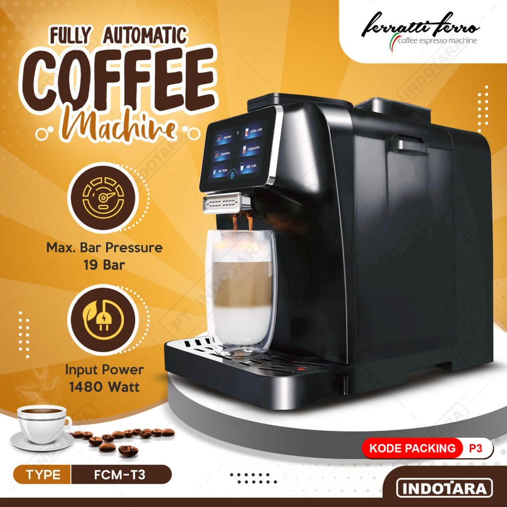 Mesin Kopi Otomatis Ferratti Ferro FCM-T3