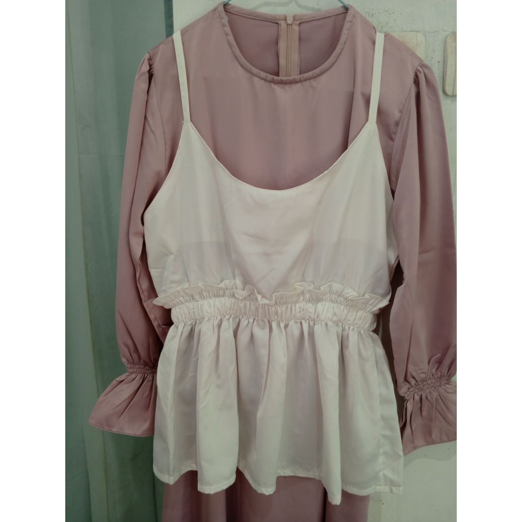 PRELOVED GAMIS BRUKAT KONDANGAN DRESS OUTER