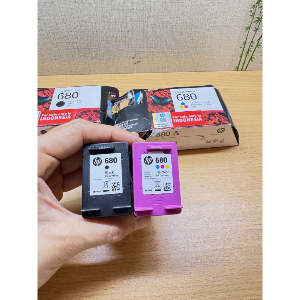 original HP ink cartridge tinta Hp Deskjet 680