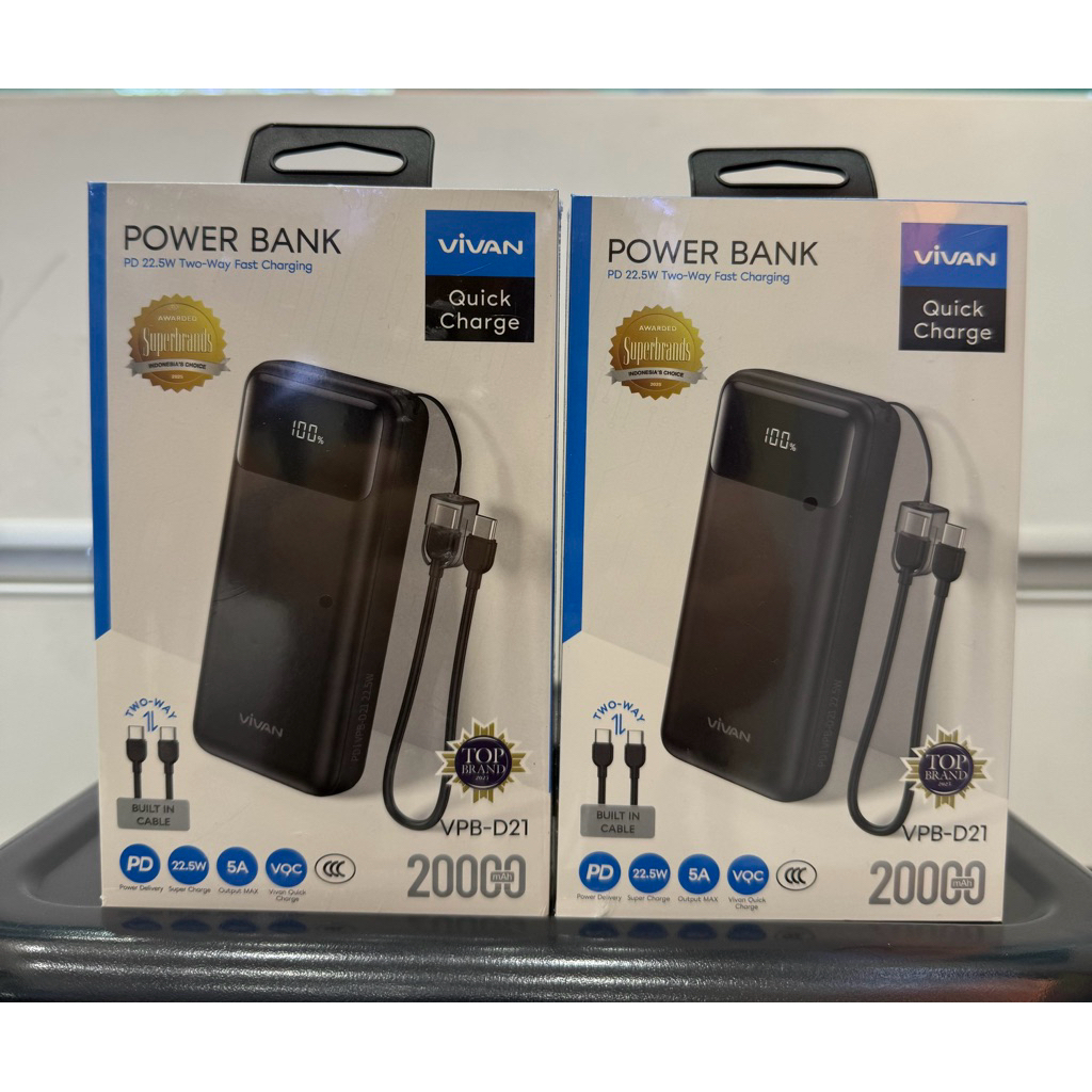 VIVAN Powerbank VPB-D21 20000 mAh