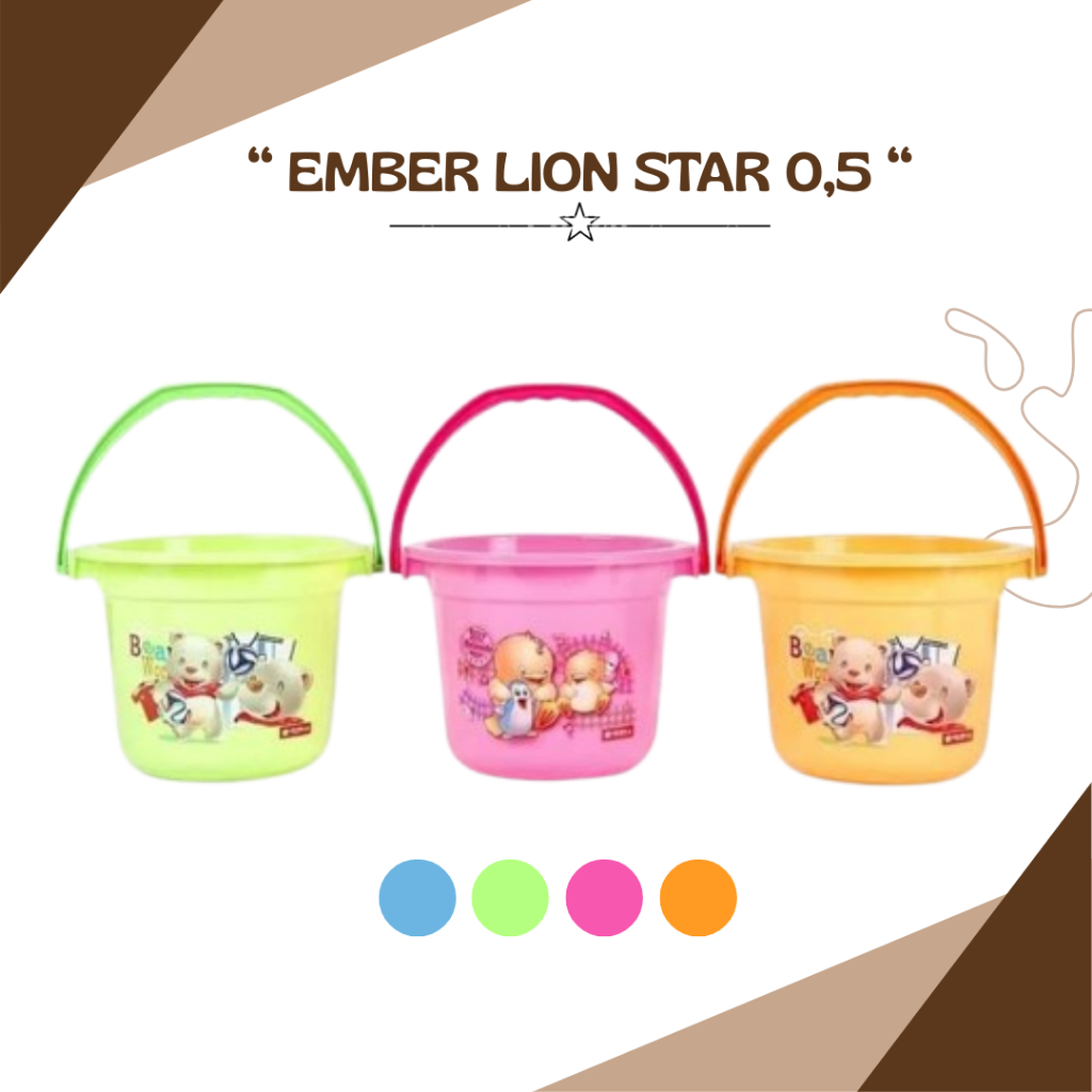 Ember 0.5 Lion Star Ember Kecil Ember Plastik Mini Anak Warna