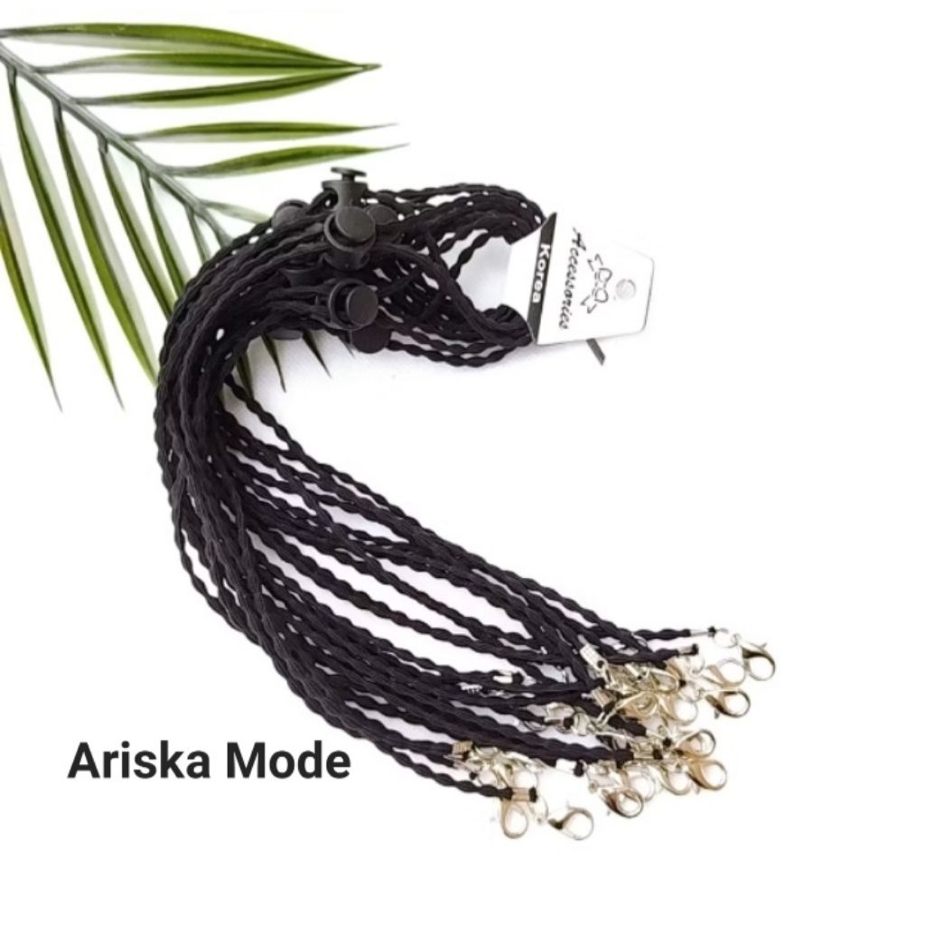 STRAP MASKER TALI HITAM POLOS