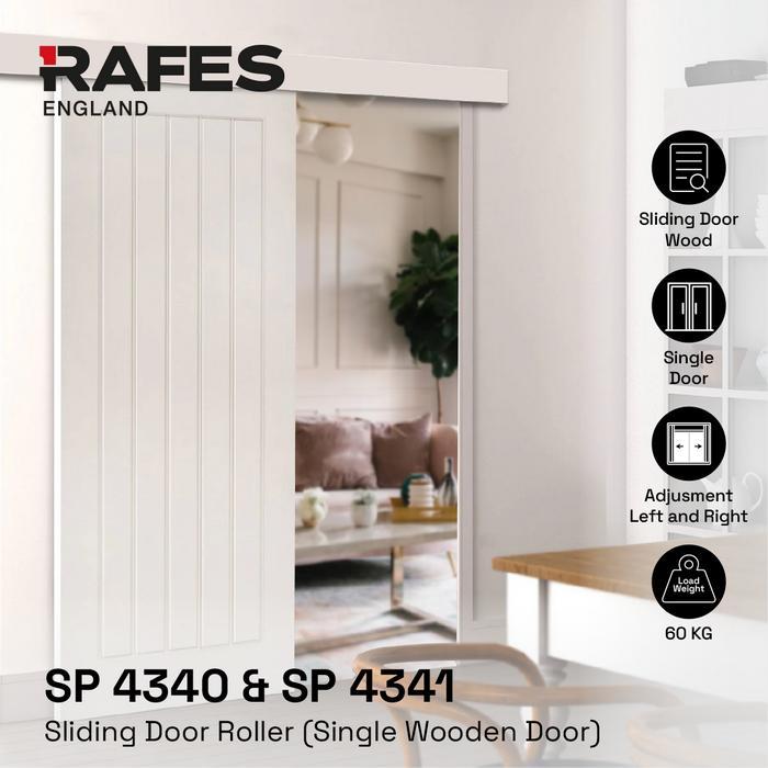 Rel Sliding Pintu PROMO RAFES ENGLAND Solid Nylon 60KG 90cm SP 4340 dan 1 Meter SP 4341 Door Sliding