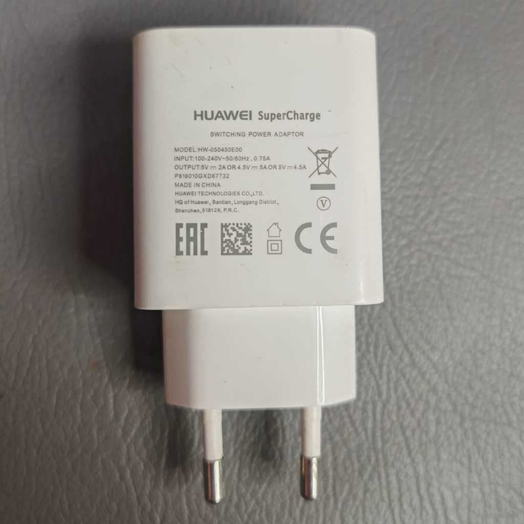 ADAPTOR CHARGER HUAWEI SUPER CHARGER 22 WATT ORI COPOTAN HUAWEI P 20  PRO BEKAS PEMAKAIAN PRIBADI OR