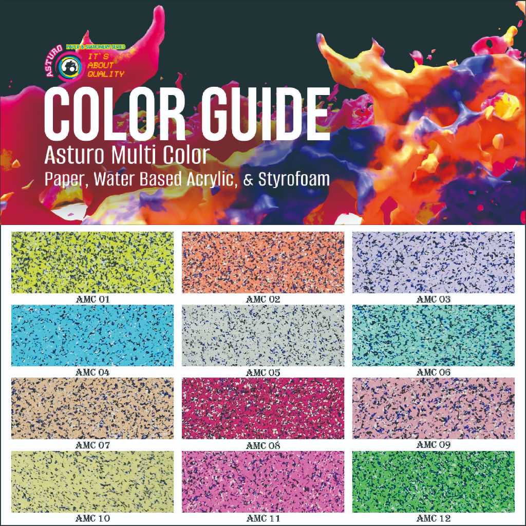 ASTURO Paper Multi Color 40X60