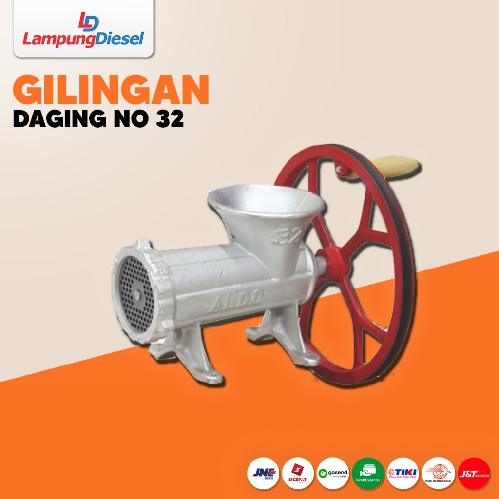 Gilingan Daging Manual Nomor 32 Pulley