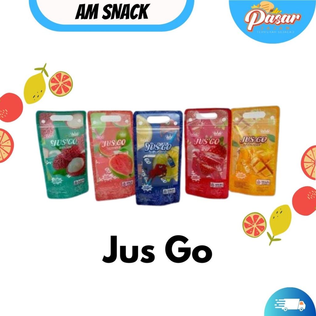 Jus Go Minuman Jus Buah Instan Segar Kemasan 10 Pouch x 30 Gram