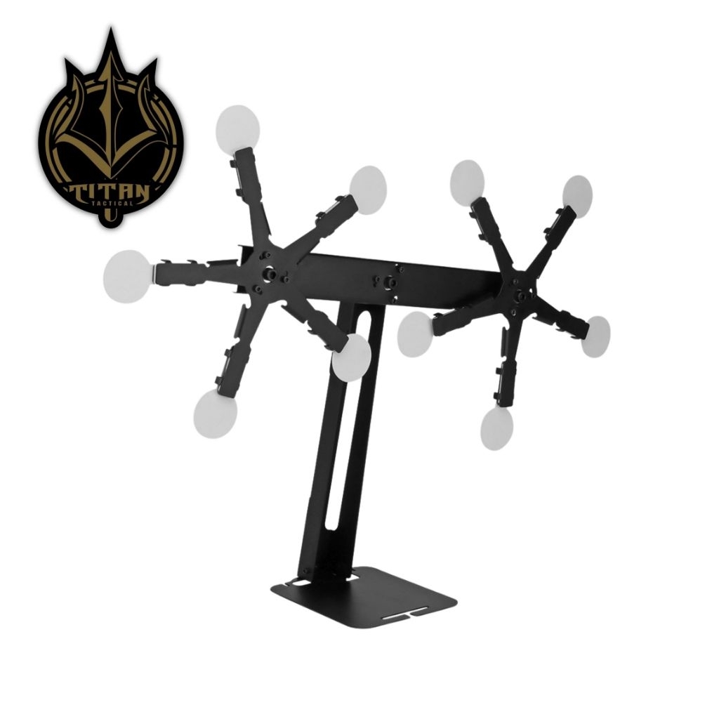 AA IPSC DOUBLE TEXAS STAR METAL TARGET
