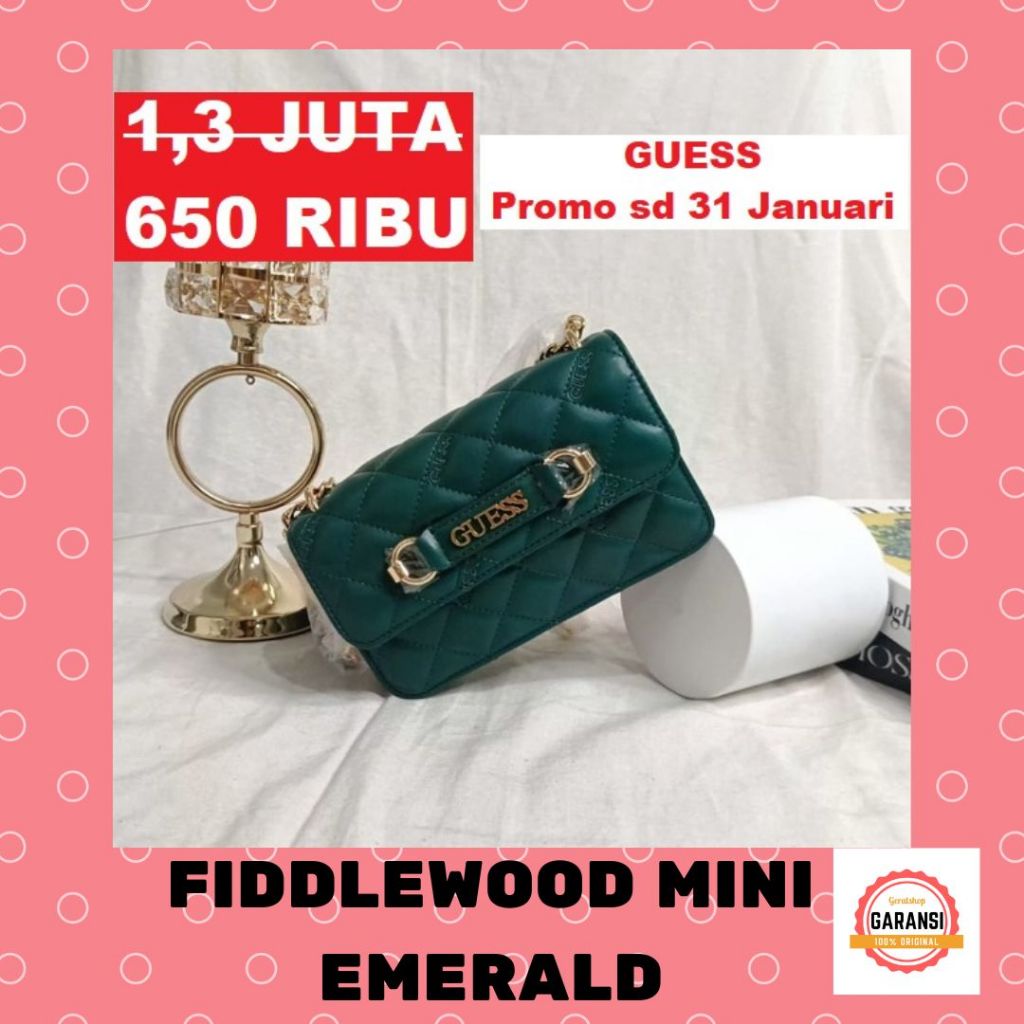 Tas Guess seri FIDDLEWOOD MINI sling bag 100% Original Store