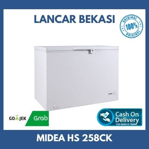 MIDEA HS 258CK Chest Freezer/Freezer Box 200 Liter - Bergaransi Resmi