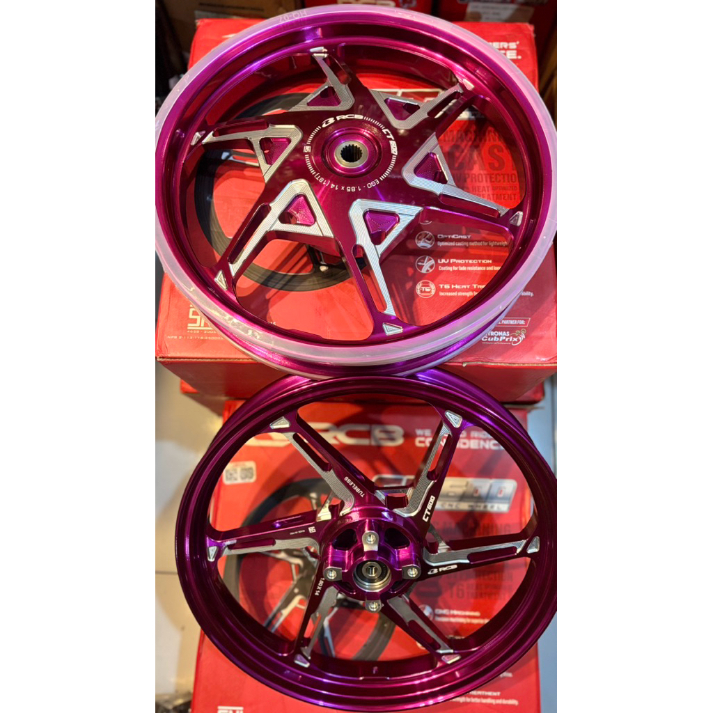 VELG CT600 VELG RCB CT 600 MIO SPORTY SMILE SOUL FINO VELG RCB CT600 MIO RING 14 LEBAR DEPAN 160 LEB