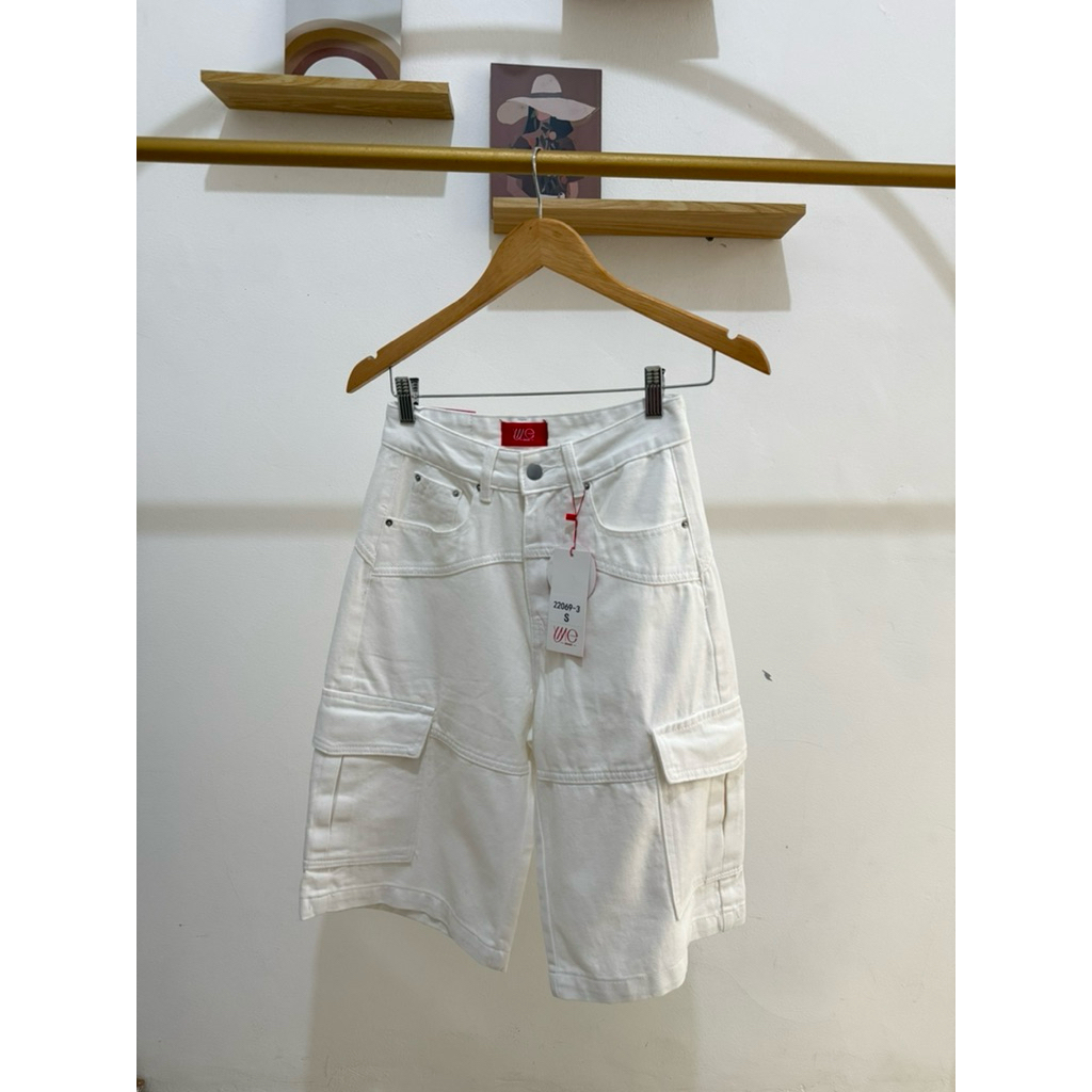 SL438 | CELANA DENIM CARGO BY YME BKK | CELANA CARGO PENDEK | CELANA CARGO BKK | CELANA JEANS PENDEK