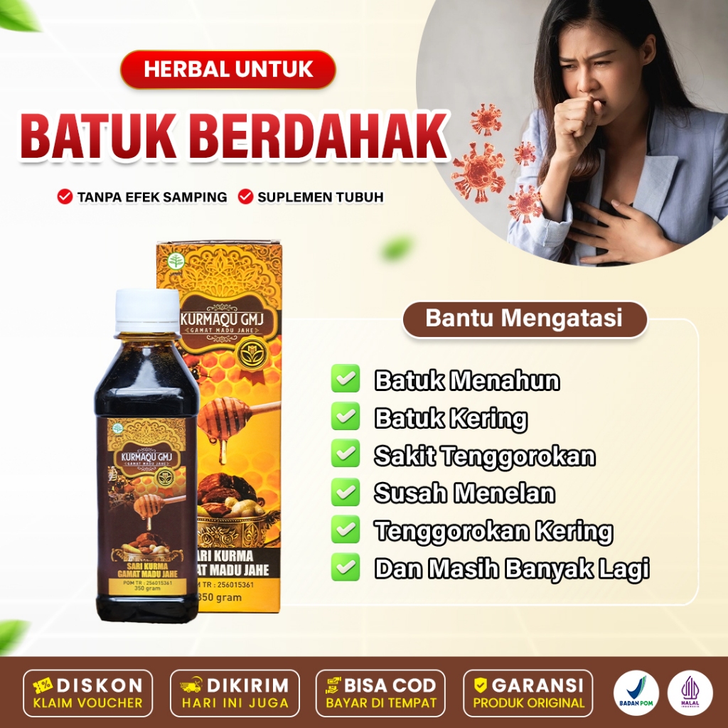 Obat Batuk Berdahak Di Tenggorokan-Dahak Susah Keluar-Madu Penghilang Lendir Di Paru Paru-Gurah Daha