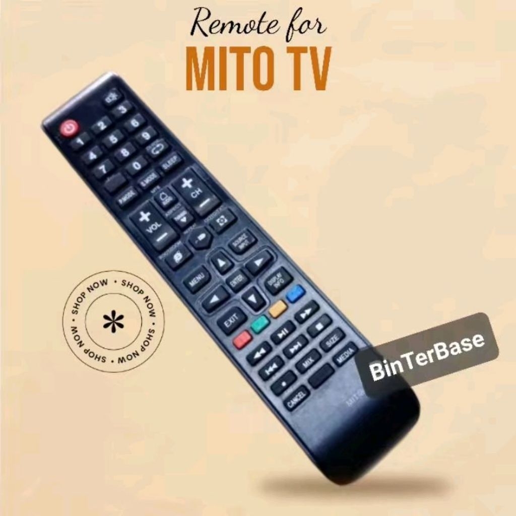 Remot Remote TV Mito LCD LED Android Smart TV 2411 3255i 3218 A120 KW Pengganti Ori Pabrik