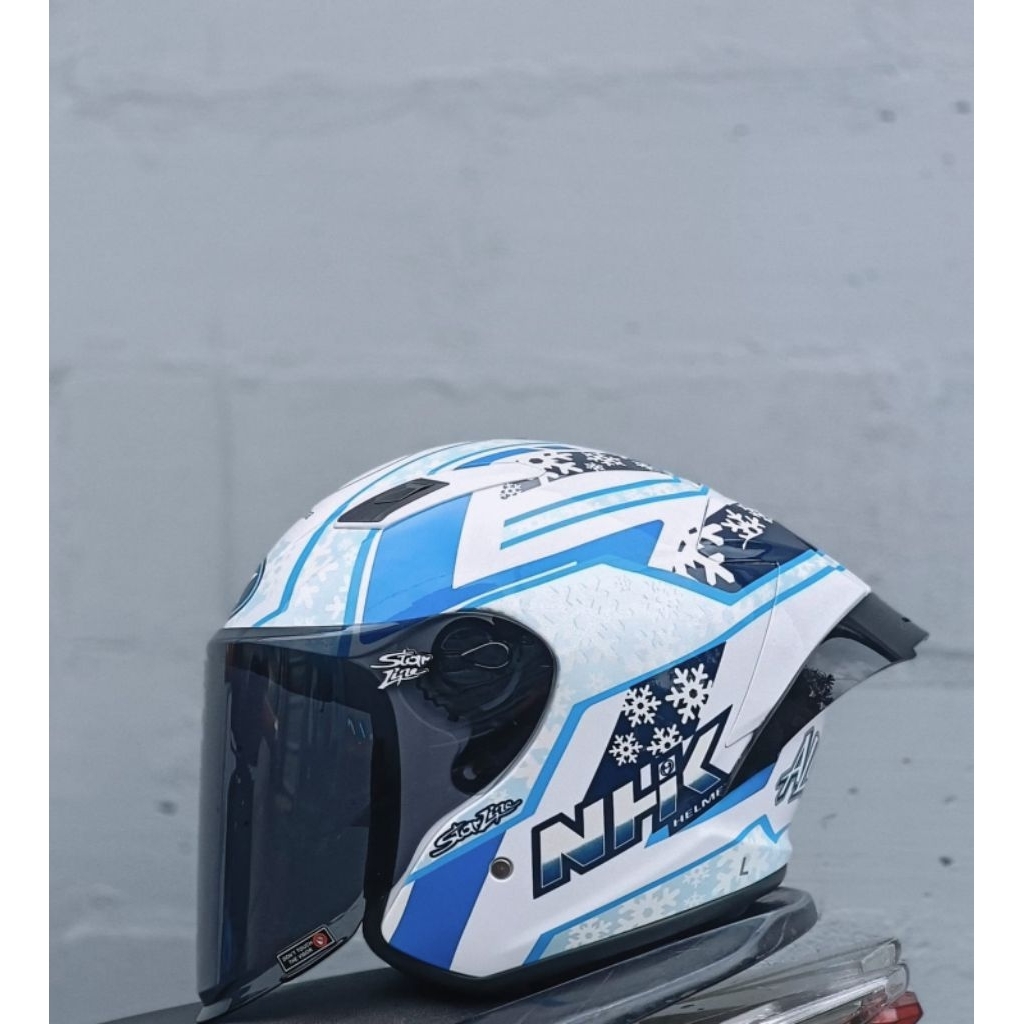 HELM NHK R1 ELITE GP SERIES ALONSO#13 PAKET GANTENG VENOM WITH SPOILER SLOT INTERCOM SINGEL VISOR OR