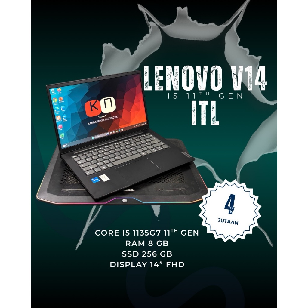 Lenovo V14 ITL i5 Gen11 Ram 8/256GB Layar 14inch