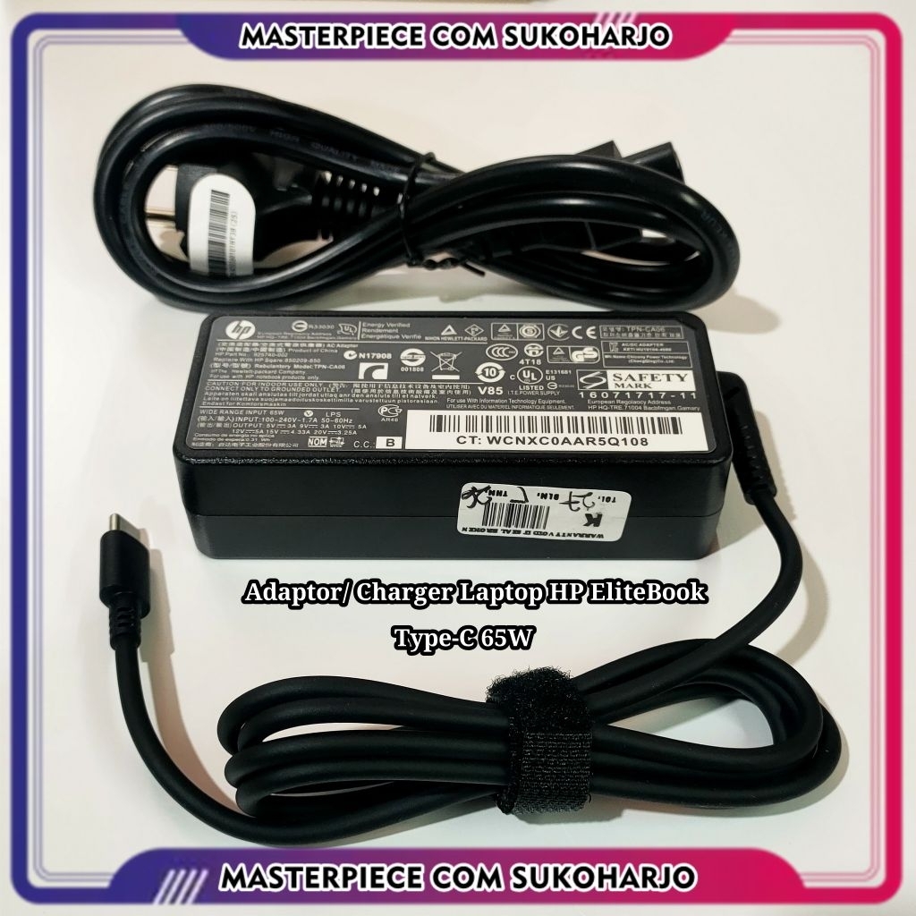 Adaptor Charger Laptop HP EliteBook Type-C 65W