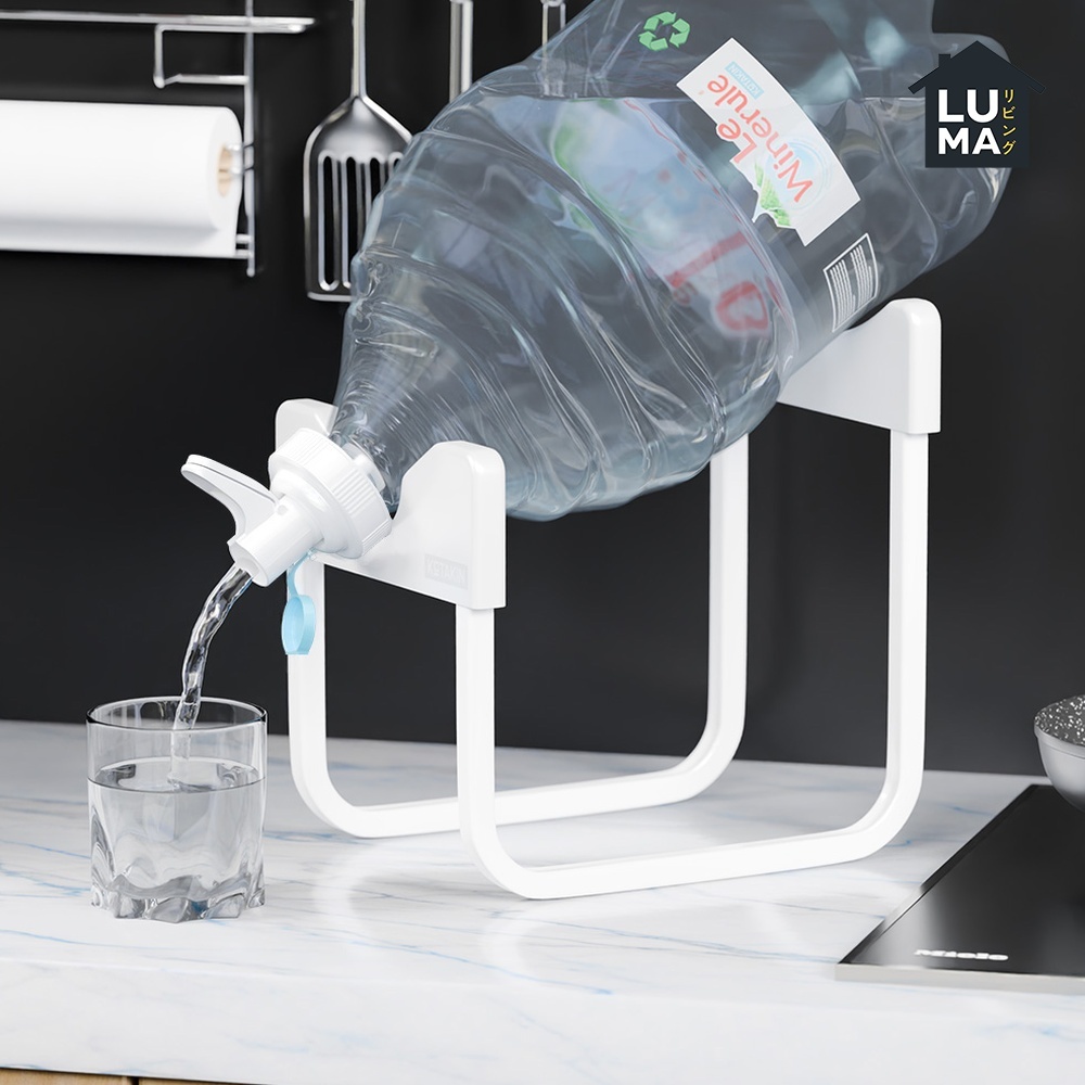 Rak Galon Air Dudukan Penyangga Minuman Model U Free Kran Galon Amidis Le Minerale Serbaguna