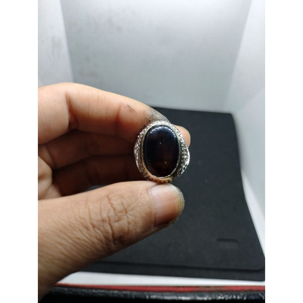 Cincin batu yaman wulung motif lafadz Allah