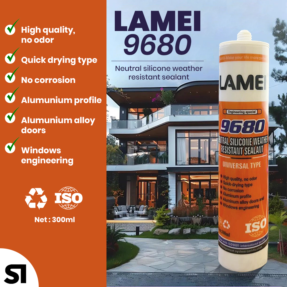 LEM SEALANT NETRAL LAMEI 9680, LEM SEALANT ALUMUNIUM