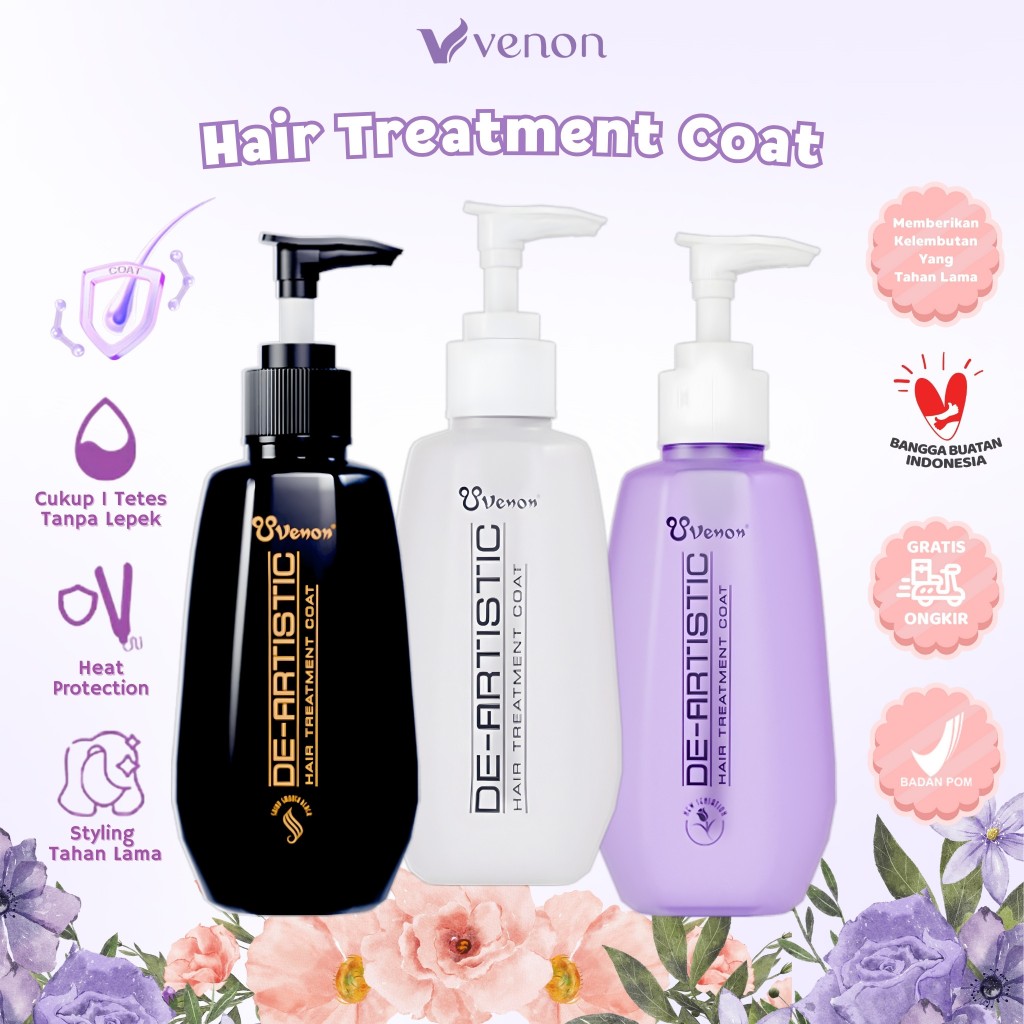 VENON Hair Serum Treatment Coat 160 ml - Vitamin Rambut / Perawatan Rambut Tebal