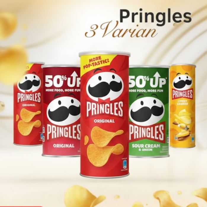 PRINGLES / PRINGLES ORIGINAL / PRINGLES CHEESY CHEESE / PRINGLES SOUR CREAM&ONION