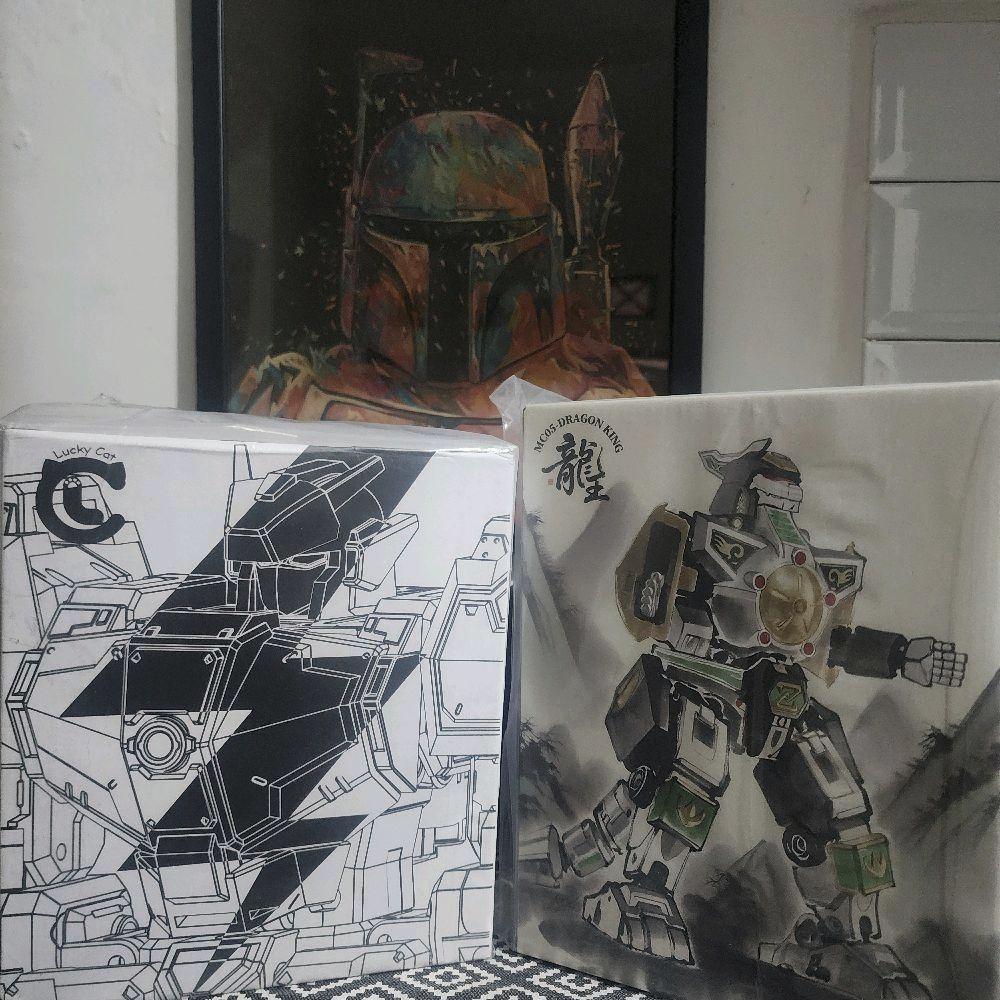 Paket Lucky Cat Megazord black edition dan Dragon Zord