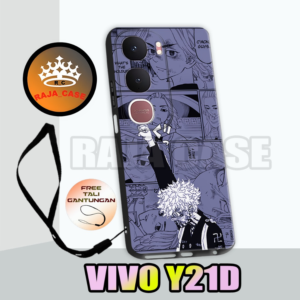 Rc43/Softase karet Hp VIVO Y21D - Motif Cowo /case Hp  VIVO Y21D - casing  VIVO Y21D - Silikon  VIVO