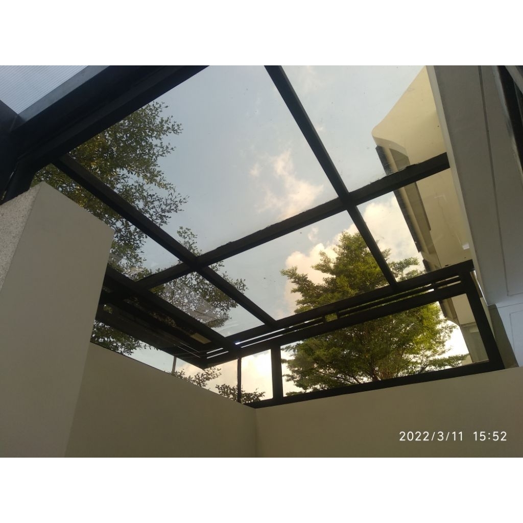 kanopi hollo galvanis atap transparan solartuff flat solid