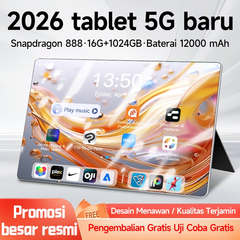 [COD]XiaomI Asli Baru M66 Pro PAD 5G/4G Tablet 10.8 inci HD 120Hz 5G/4G WIFI Tablet Android (RAM 16G