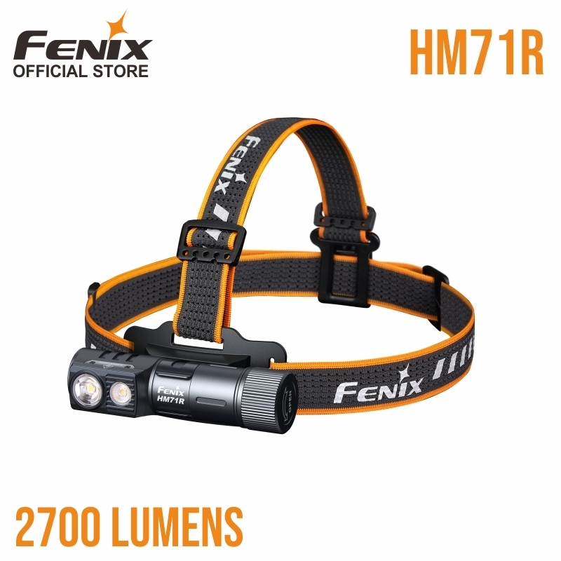 Fenix HM71R Rechargeable Headlamp Multifungsi Senter Kepala LED