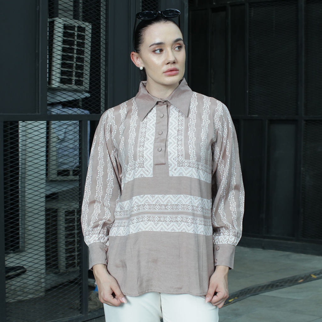 Batik Huza - Blouse Qaswa - Atasan Batik Wanita