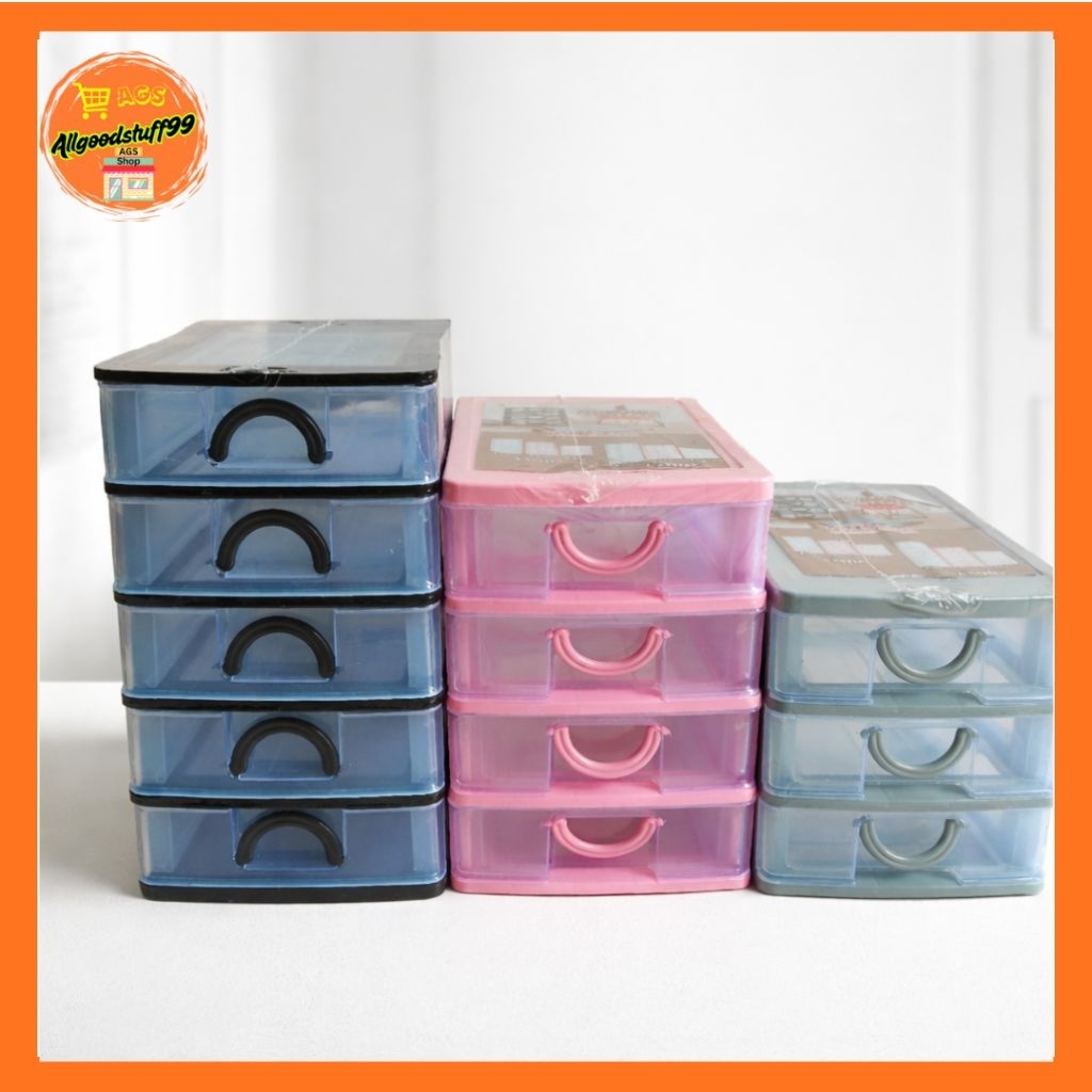 Rak Laci Mini Container 3/4/5 Susun Rak Laci Serbaguna