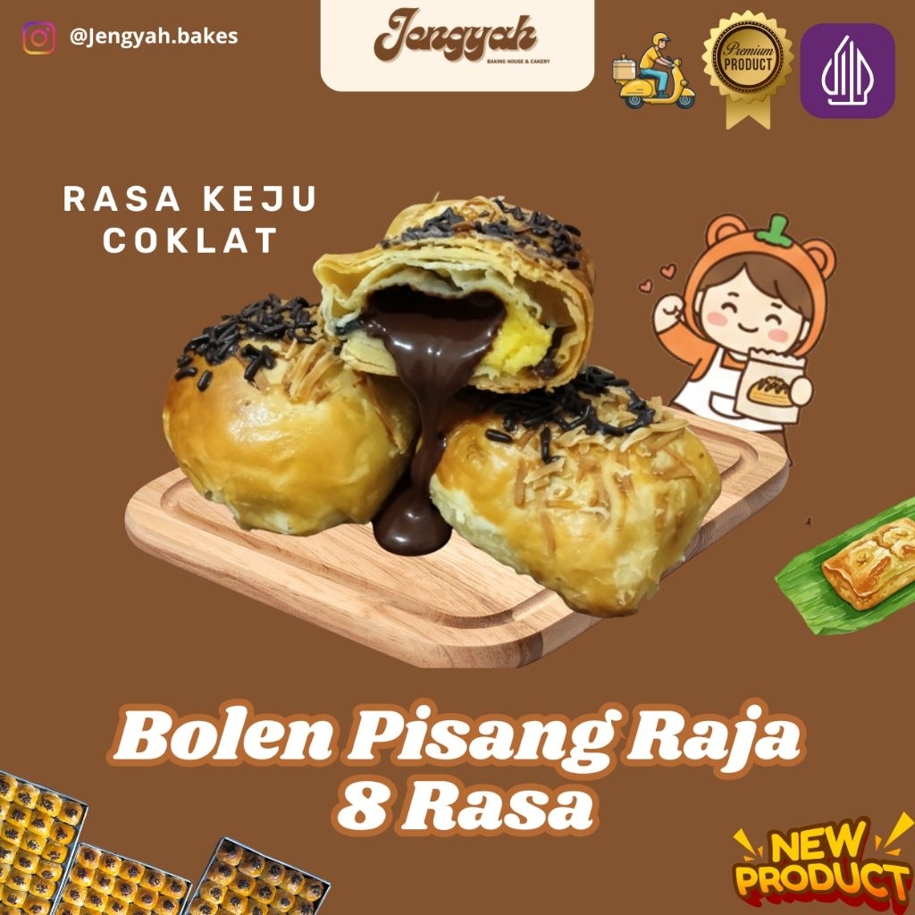 BOLEN PISANG RAJA 8 RASA | VARIAN KEJU COKLAT | KUE BOLEN PISANG PASTRY