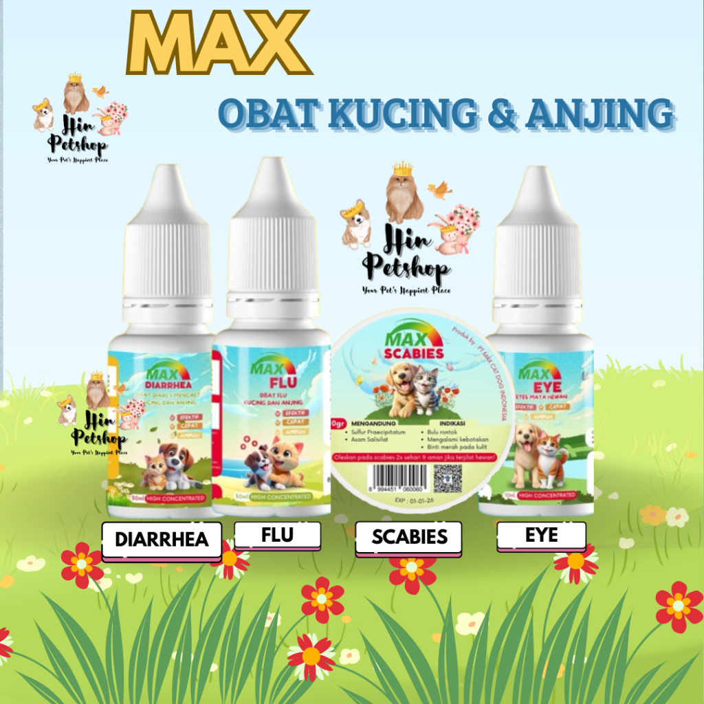 OBAT MAX Obat Kucing dan Anjing Max Eye OBAT MAX Obat Kucing dan Anjing Max FLU OBAT MAX Obat Kucing