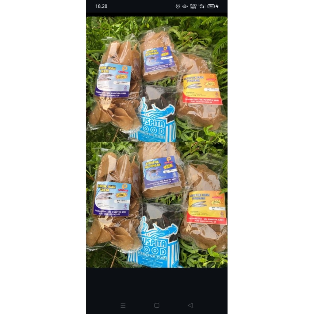 Mix Aneka macam kerupuk ikan