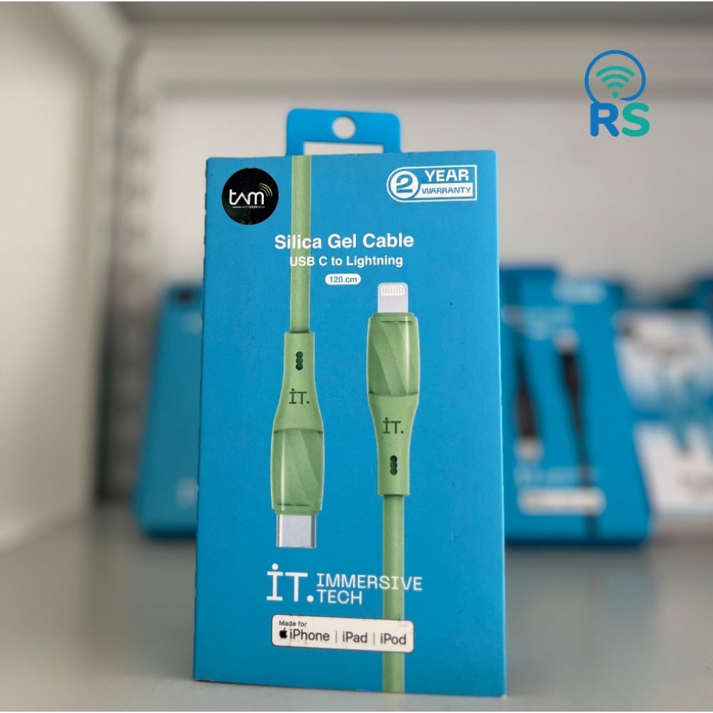 iT Silica Cable Kabel Charger Data USB Type C to L Lightning iPhone