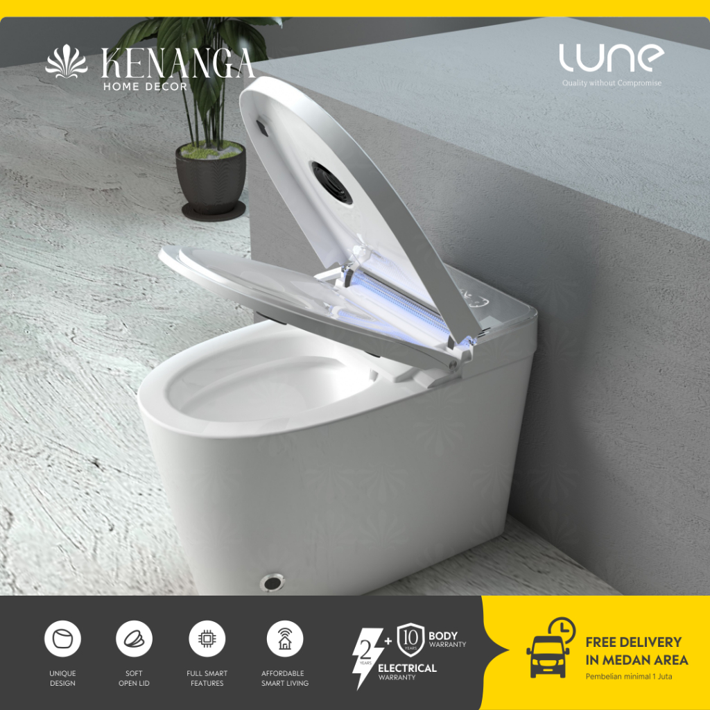 LUNE OSAKA 840 - SMART CLOSET HEATED SEAT BIDET  / SMART CLOSET DUDUK ANAK OTOMATIS SENSOR