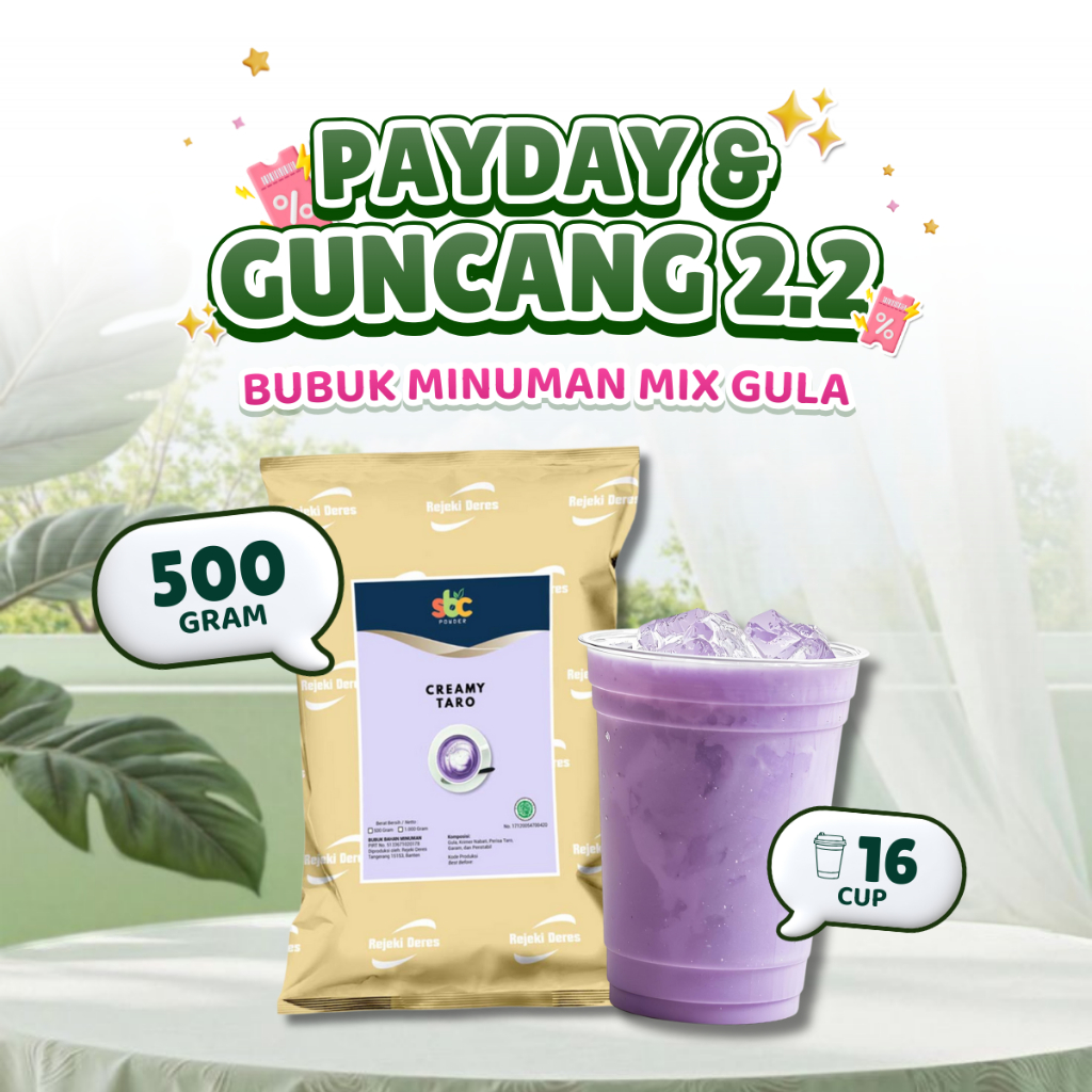 500 Gram Bubuk Minuman Mix Gula SBC Powder Drink/ Serbuk Instant 500g Aneka Rasa Cokelat Kopi Cappuc