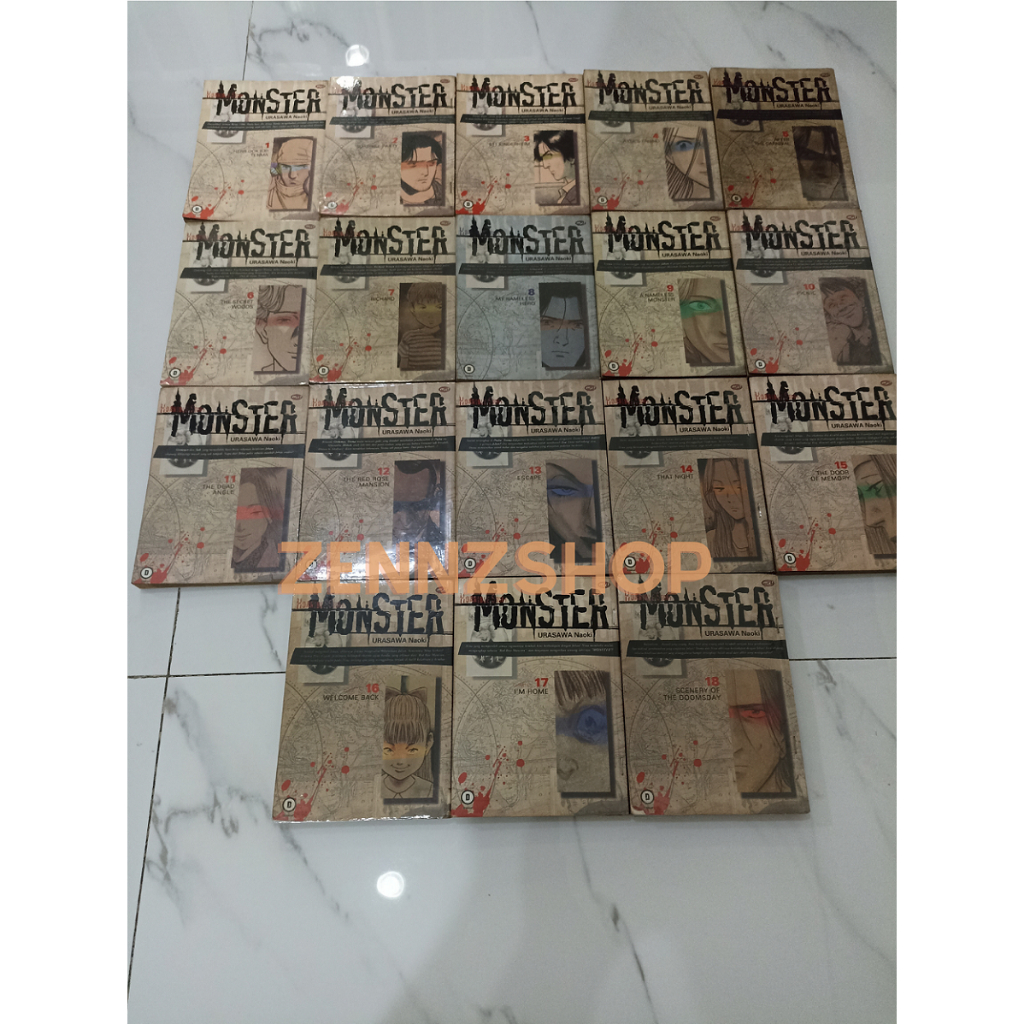 Komik Monster set lengkap tamat 1-18 original