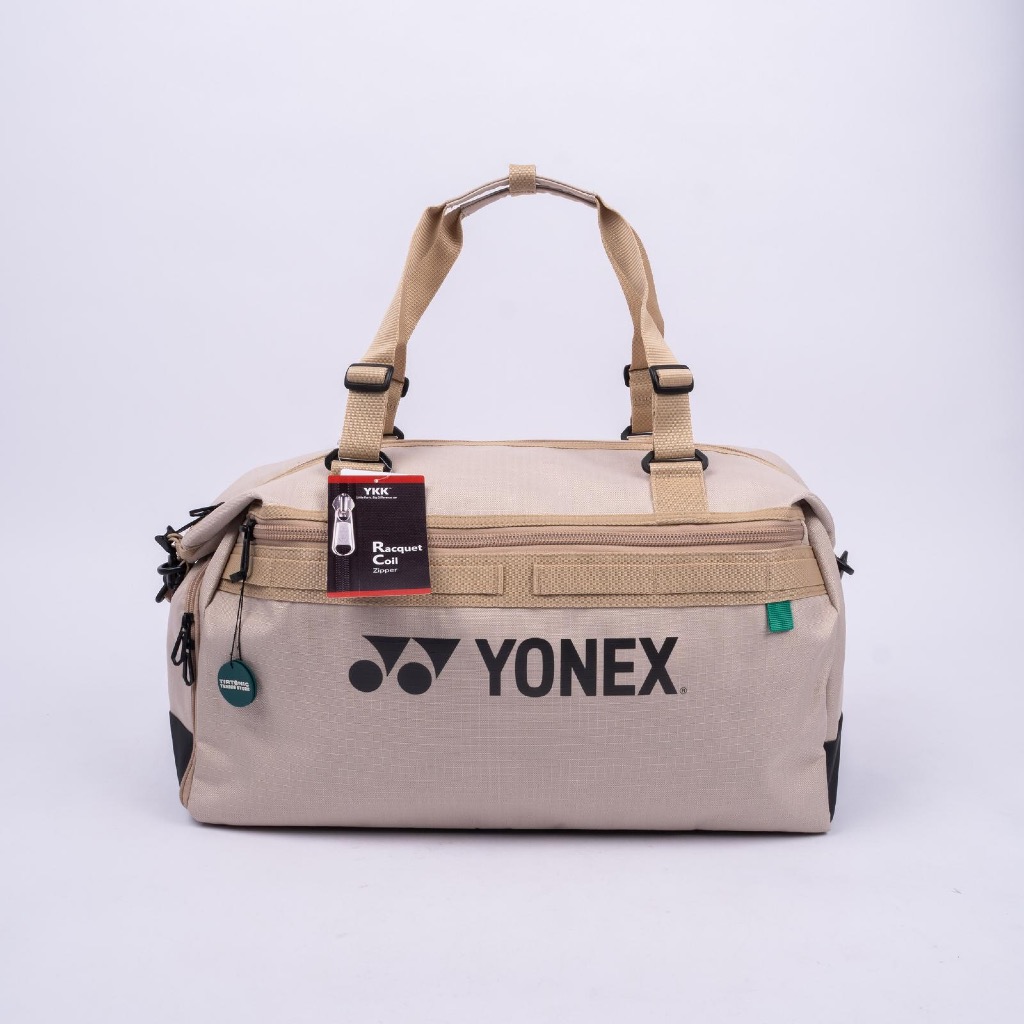 Tas Tenis Yonex Gearlogic Beige Boston Bag Tennis Bag BNWT ORIGINAL