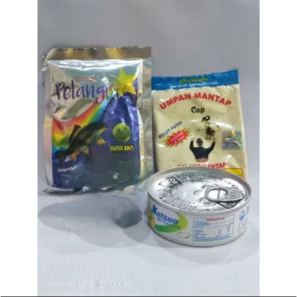 Paket Umpan Ikan Mas Pelangi Super Amis