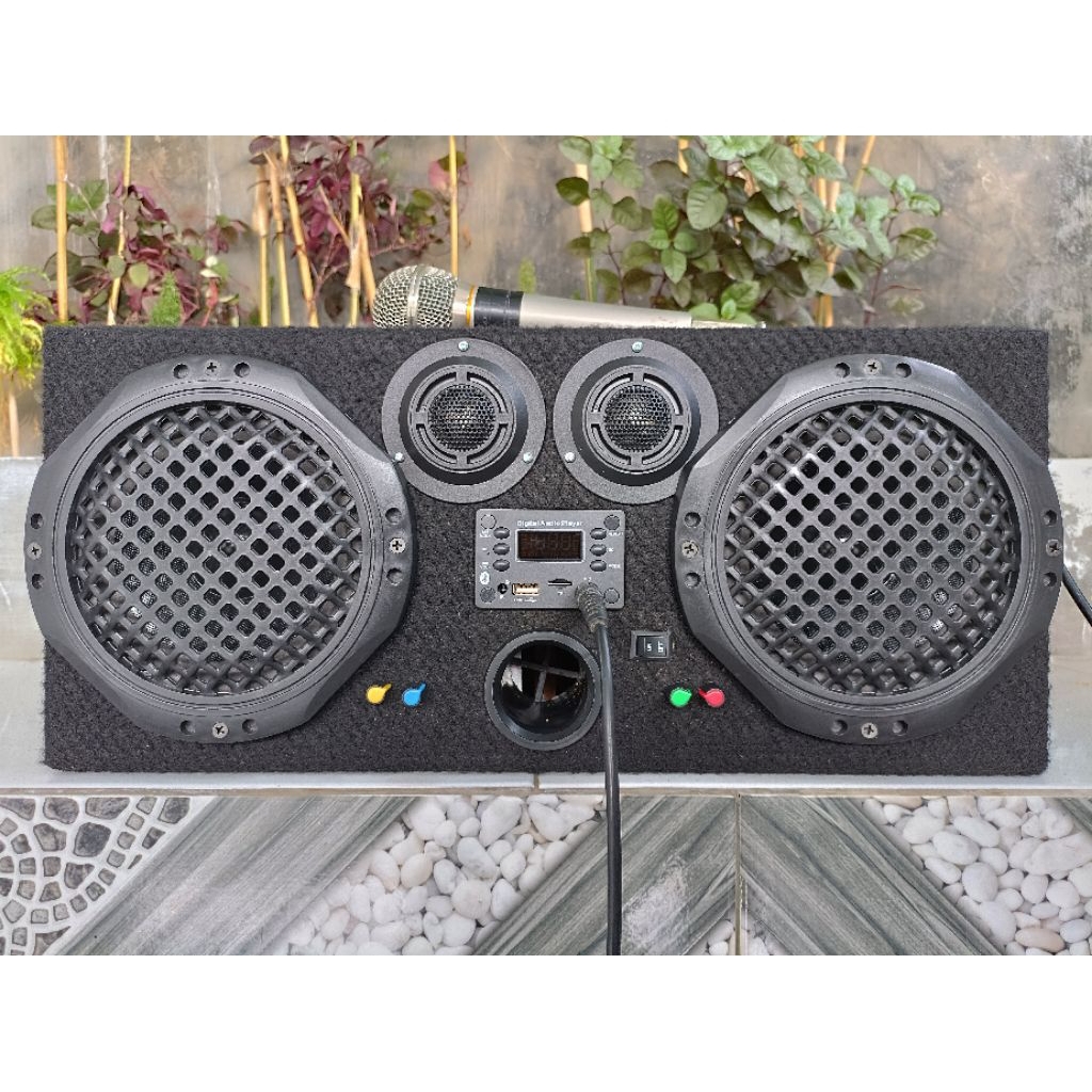 speaker aktif bluetooth mobil usb mmc aux radiofm