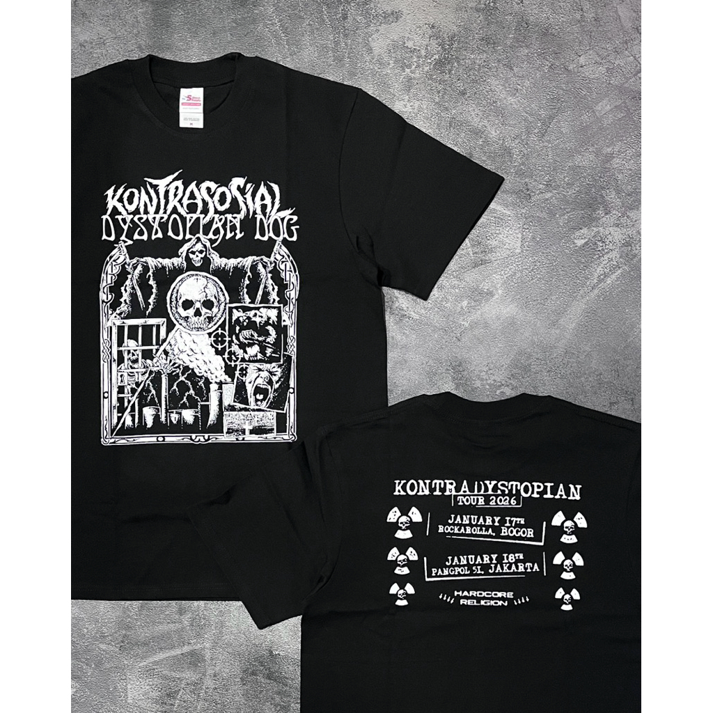 Tshirt Kontrasosial x Dystopian Dog - Kontra Dystopian Tour 2026