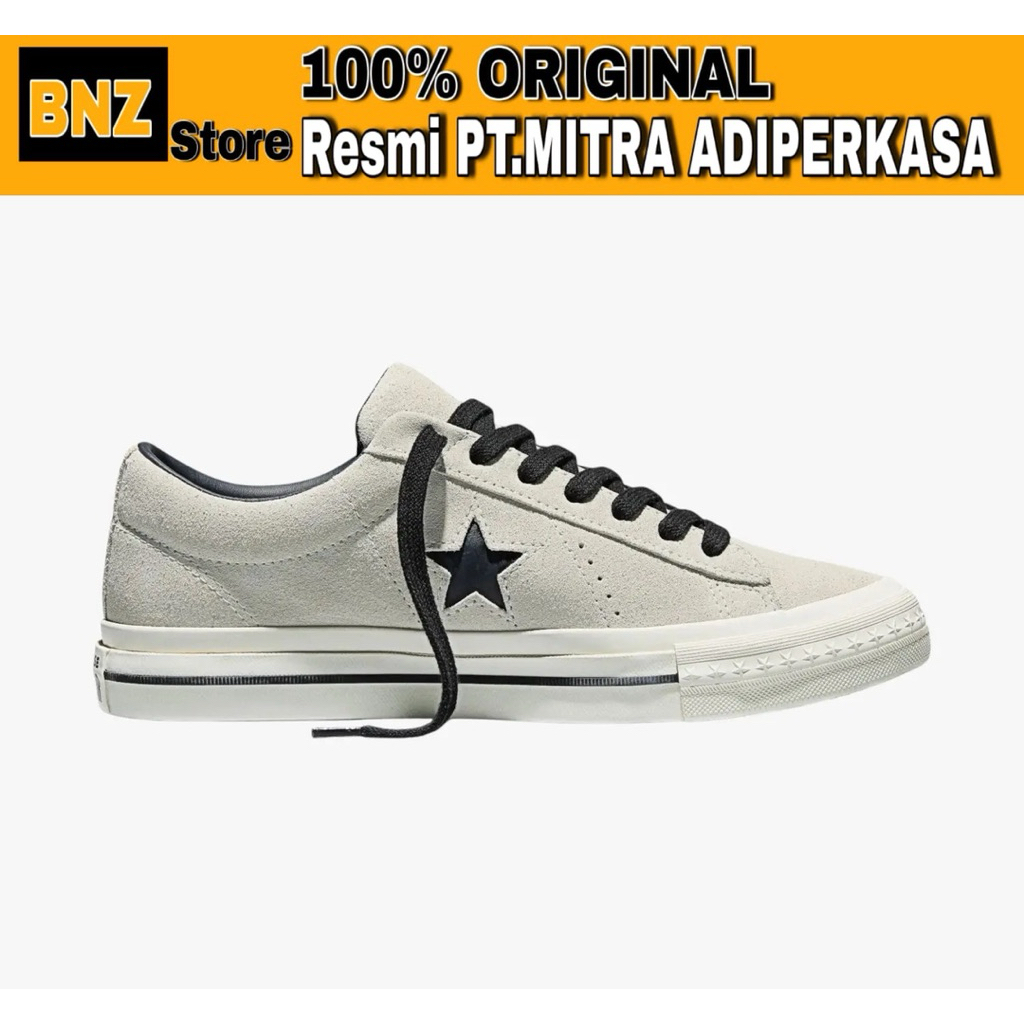Sepatu Sneakers Pria Converse One Star Pro 95 Suede Barely Grey
