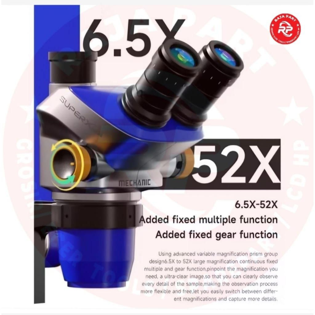 MICROSCOPE TRINOCULAR MECHANIC SUPER X ORIGINAL