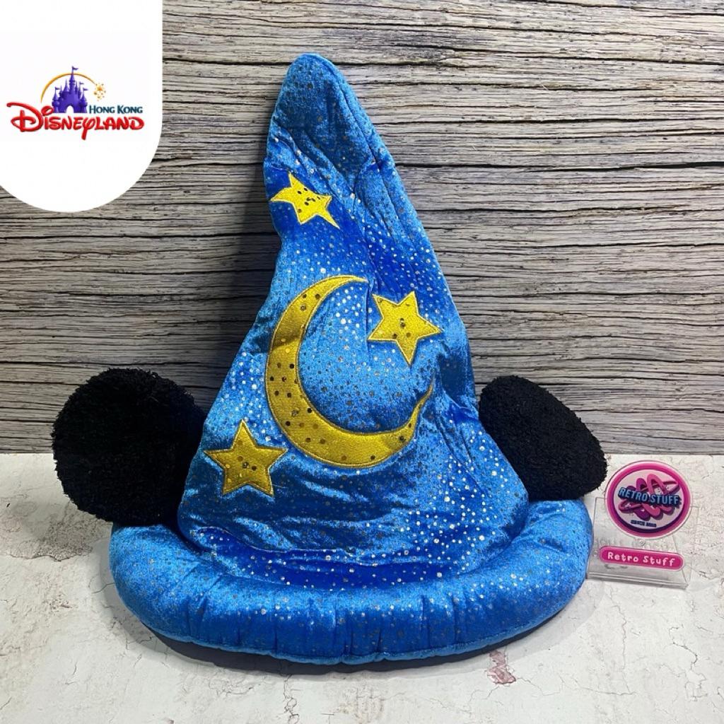 Topi Disney Sorcerer Mickey Mouse With Ear Original Hong Kong Disneyland