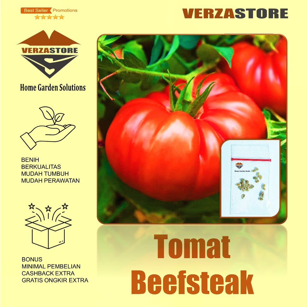 biji/benih/bibit buah tomat beef beefsteak /10 biji